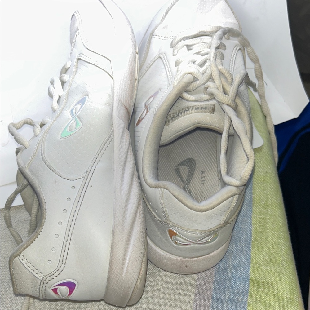 NFINITY White Women's Lace-Up Athletic Sneakers Cheer shoes size 8 - Picture 8 of 10